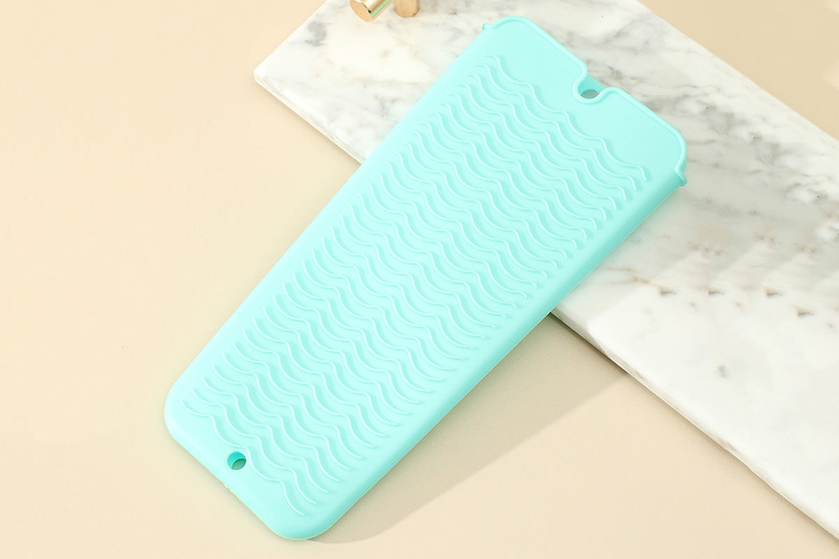 4 Pack Heat Resistant Silicone Pouch for Hair Styling Tools-Green