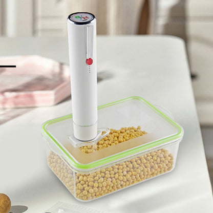 Portable Vacuum Sealer for Food Cordless Handheld Food Vacuum Saver with 5 Pcs Sealer Bags White