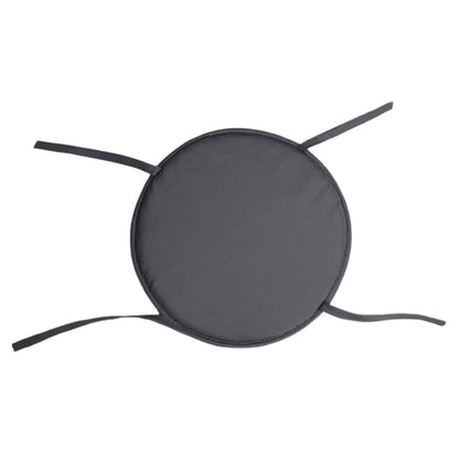 2 Pack Grey Round Sponge Chair Cushions with Ties for Stools - S