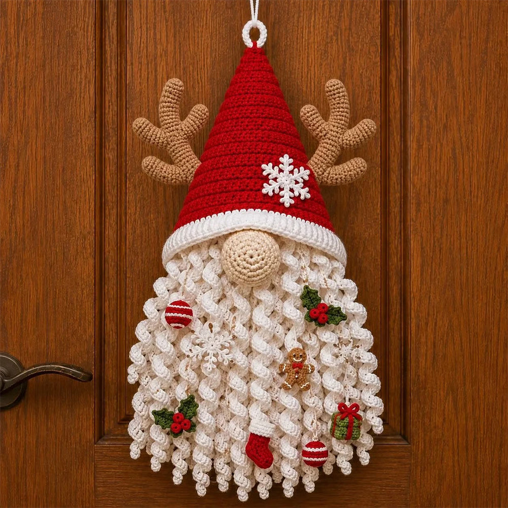 DIY Christmas Crochet Kit For Adults with Yarn and Hook - Christmas gnome
