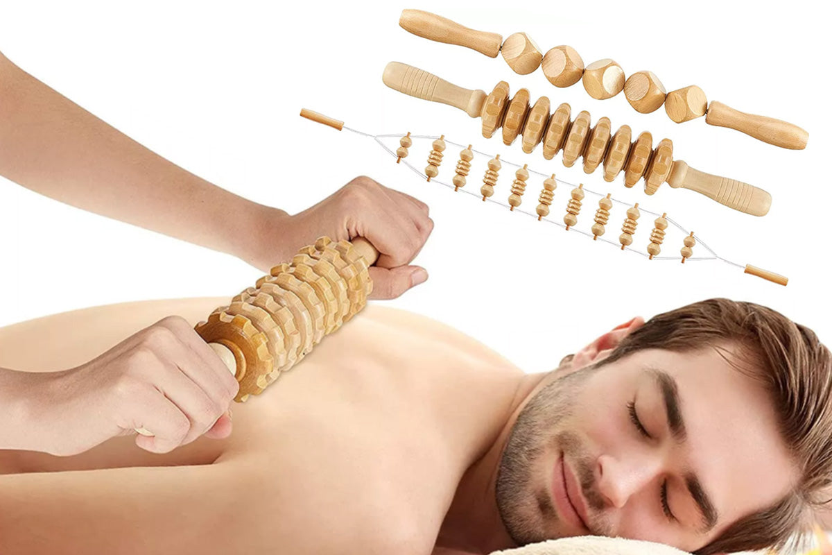 Wood Therapy Massage Lymphatic Drainage Anti Cellulite Massager for Body Shaping