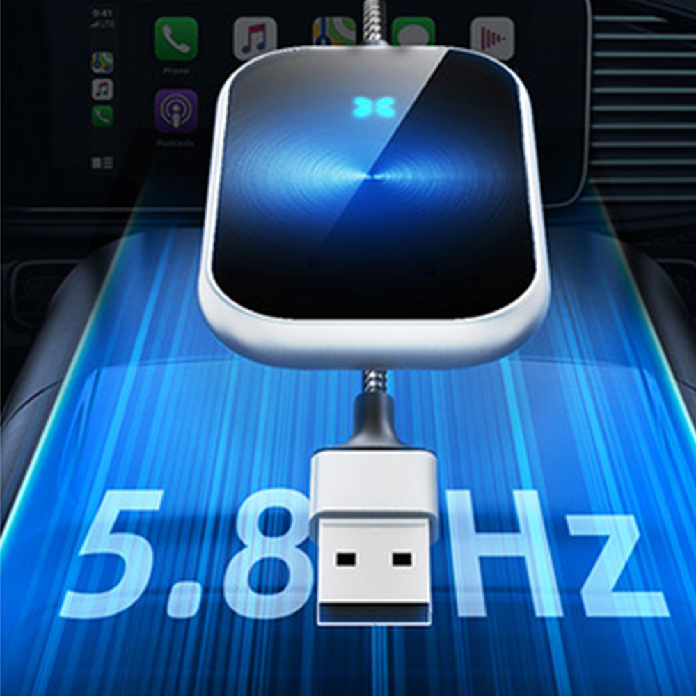 Wireless CarPlay Adapter for Apple iPhone Android Auto WiFi  Plug and Play CarPlay Box