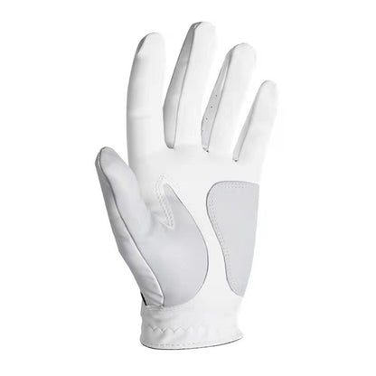 Men’s Golf Gloves PU Leather Non Slip Adjustable Gloves for Practice Left Hand