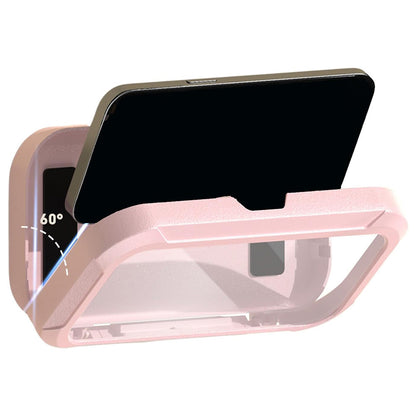 Waterproof Anti-Fog Rotating Shower Phone Holder for Bathroom Smartphone Case-Light Pink
