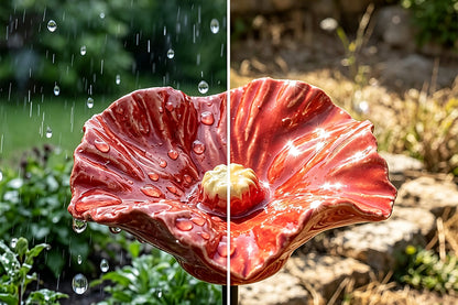 4 Pack Outdoor Bird Water Feeder Ceramic Bee Watering Station