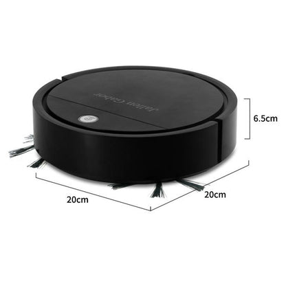 Powerful Suction Sweeping Robotic Cleaner Thin Robot Cleaning Machine-Black
