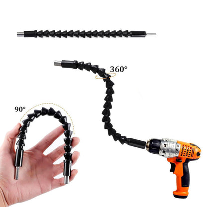 17Pcs Set Flexible Drill Bit Extension Screwdriver Bits for Narrow Space Working