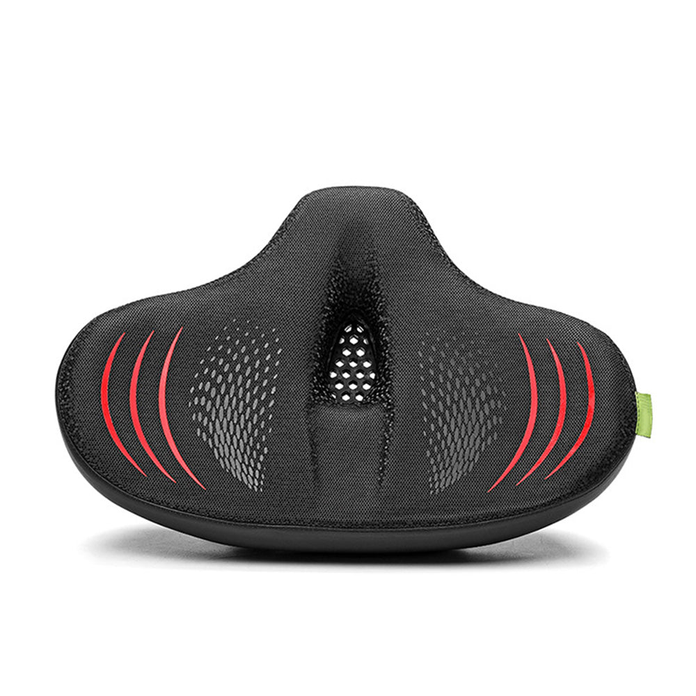 Padded Bike Seat Cushion Extra Padding Bicycle Seat Comfortable Saddle Red