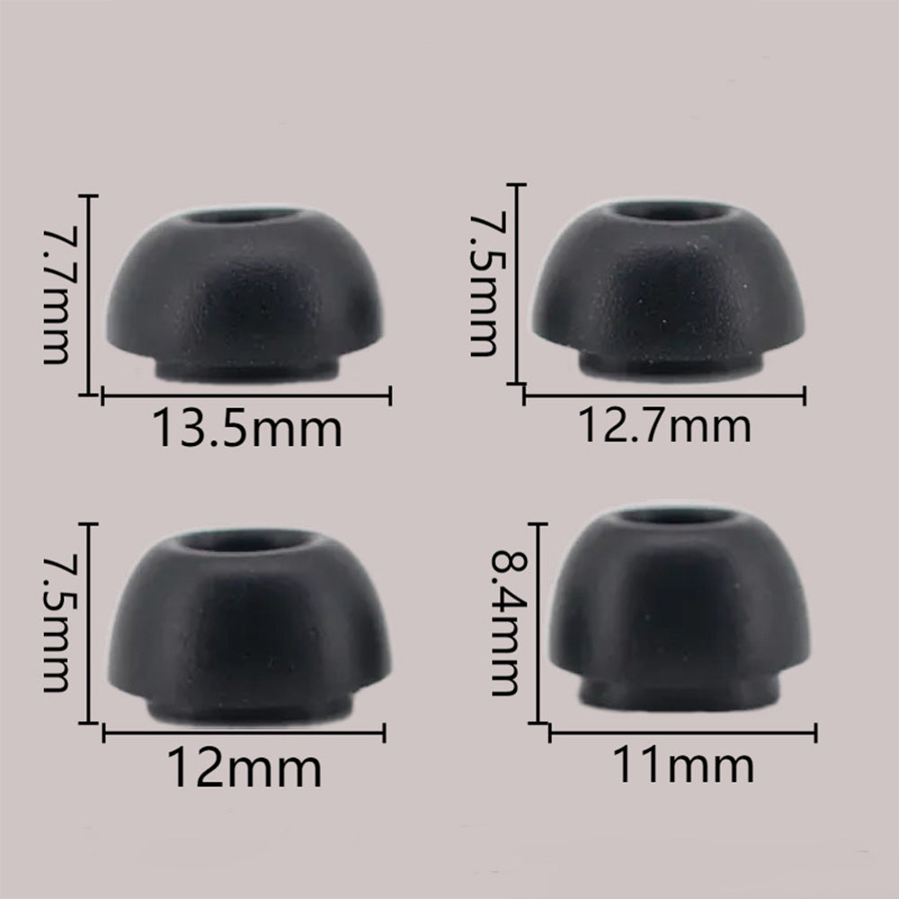 8 Pcs Memory Foam Ear Tips for Samsung Galaxy Buds 4 Pro Black