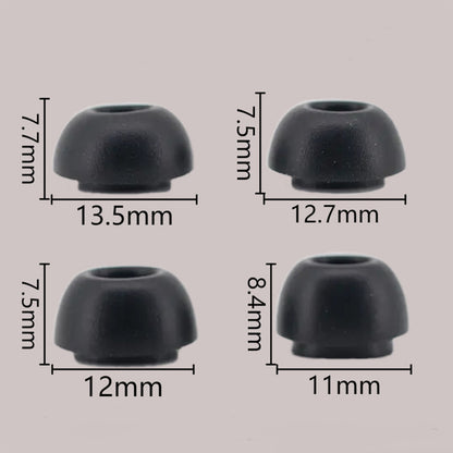 8 Pcs Memory Foam Ear Tips for Samsung Galaxy Buds 4 Pro Black