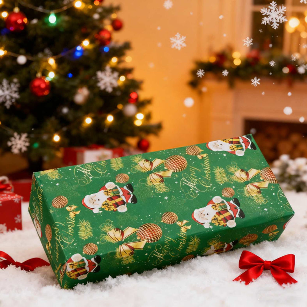 Christmas Wrapping Paper for Gift Wrap - Green