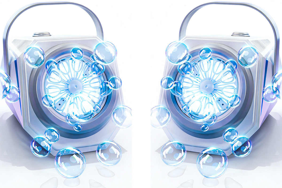 Automatic Blower Remote Control Bubble Machine - White