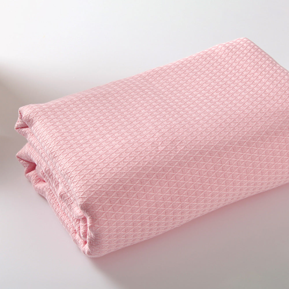 Breathable Summer Blanket Waffle Throw Blanket Air Conditioning Blanket Light Pink