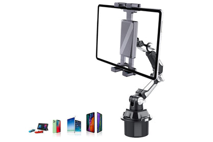 Adjustable Car Cup Holder Mount for Tablet and Phone