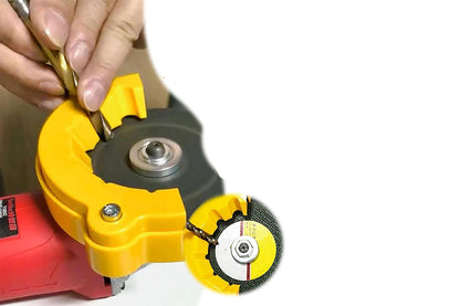 Drill Bit Sharpener Angle Grinder Drill Bit Sharpener for DIY and Professionals -6-Hole Yellow and 20-Hole Orange