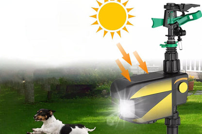 Motion Activated Sprinkler Animal Repellent for Yard Solar Powered Deer Cat and Squirrel Deterrent