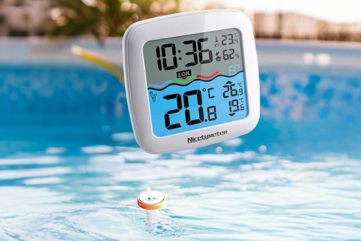 Waterproof Pool Thermometer Digital Pool Thermometer Floating for Swimming Pool