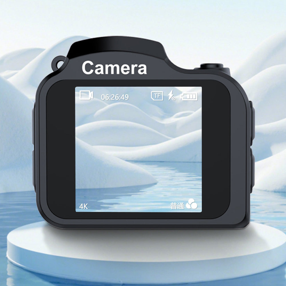 Mini Keychain Camera 4K Digital Camera Pocket-Sized Camera for Birthdays Gifts -Black