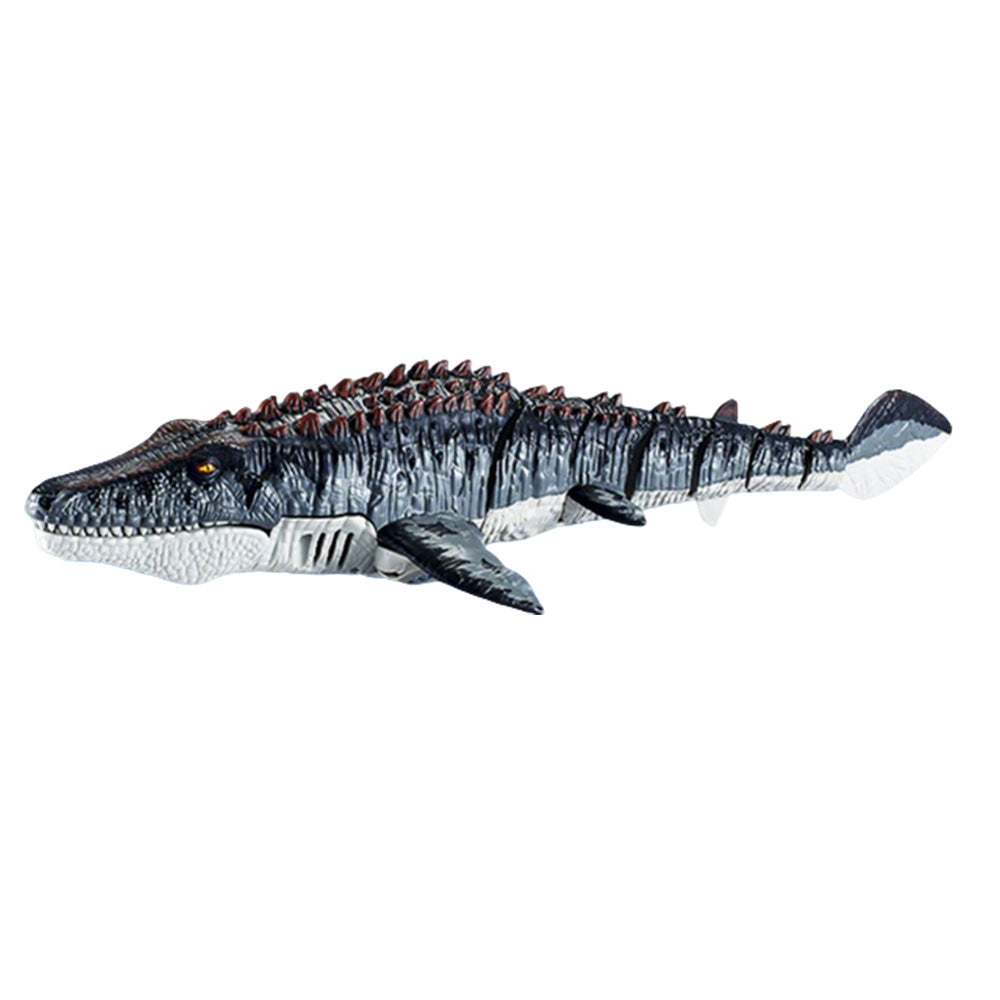 2.4G Remote Control Mosasaurus Dinosaur Pool Toy with Light and Spray Water for Birthday Gift