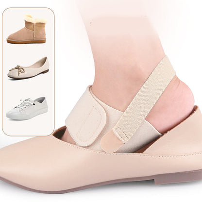 Pair of Wearable Arch Support Braces Adjustable Anti-Slip Bands for Flat Feet Plantar Fasciitis Beige