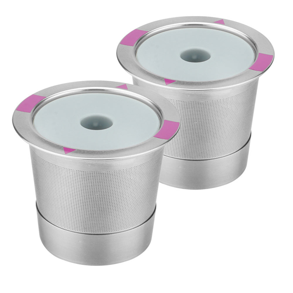 2 PCS Stainless Steel Coffee Filter Pods Compatible With Keurig 1.0 2.0 Reusable K Cups