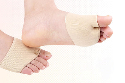 2 Pair Forefoot Cushion Pads Ball of Foot Metatarsal Sleeve Toe Gel for Pain Relief Sore
