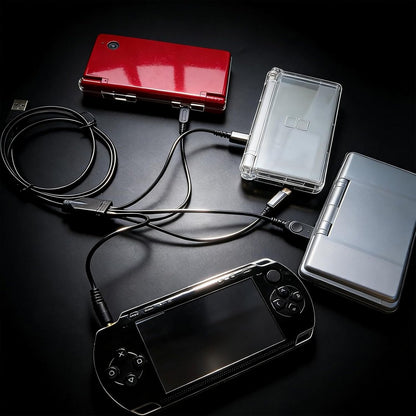 5 in 1 USB Charger for Nintendo NDSL NDS WIIU SP PSP
