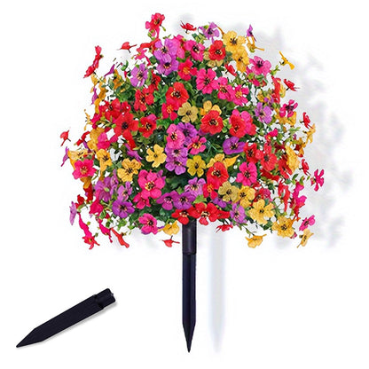 Artificial Daisies Potted Plant UV Resistant Fake Flowers for Outdoor Garden Porch