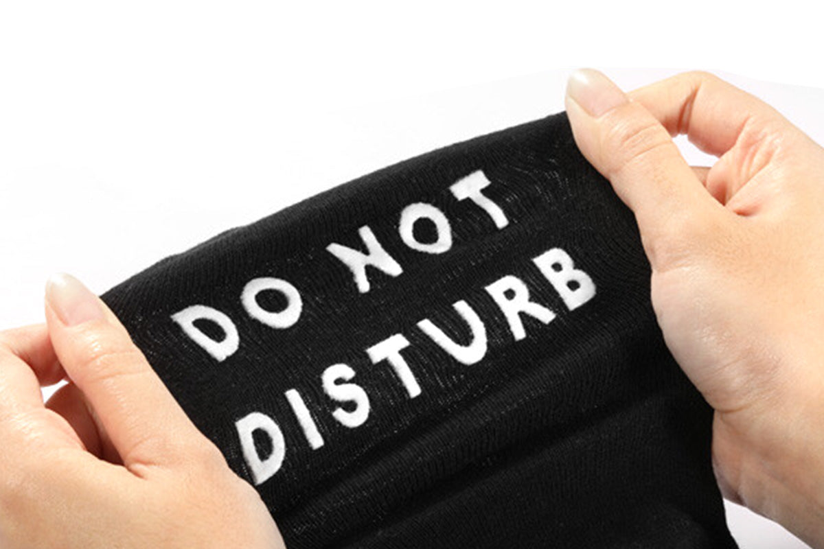 Funny Gaming Socks with Do Not Disturb I Am Gaming Text-White