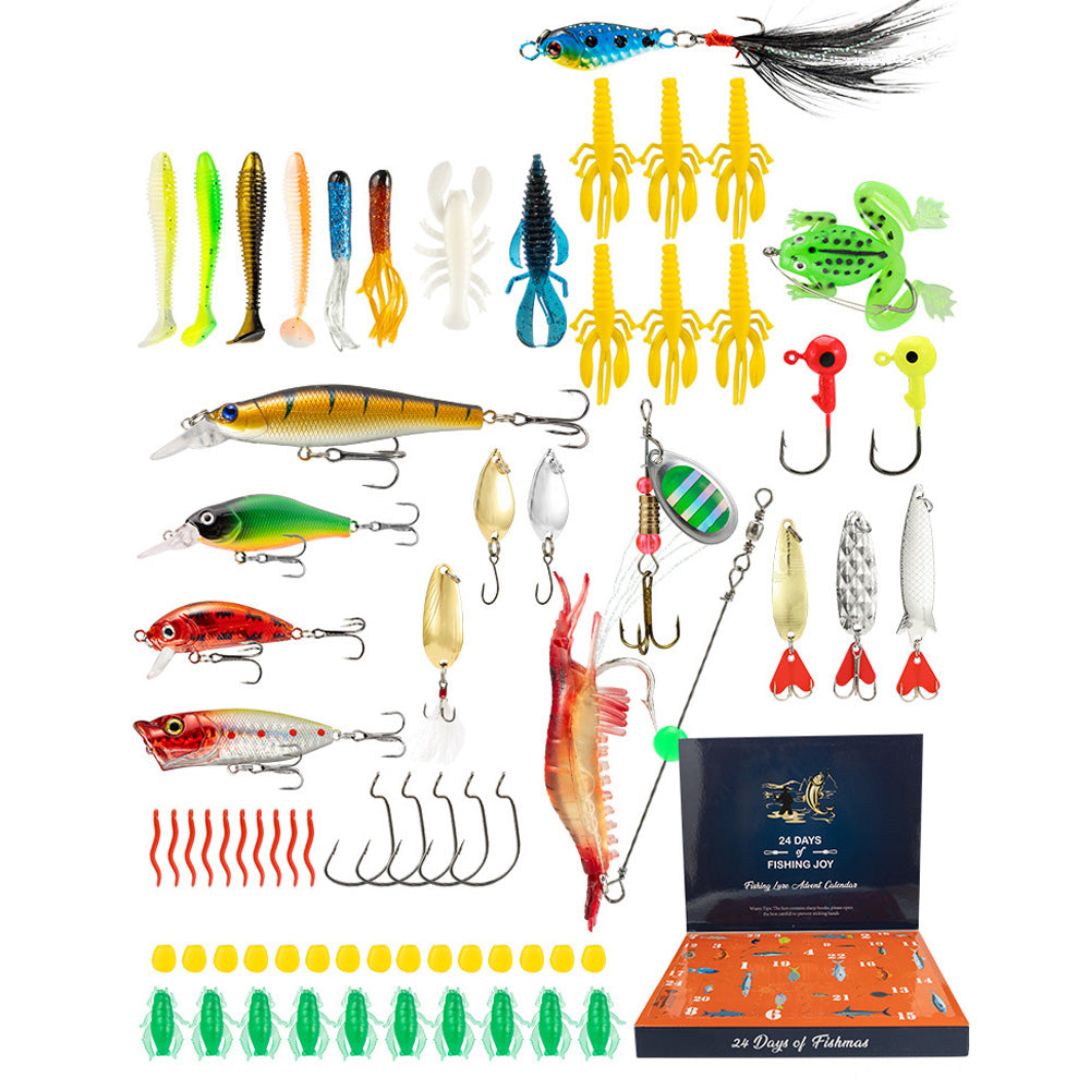 Advent Calendar Fishing ¨C Christmas Countdown with 24 Days of Fishing Lures