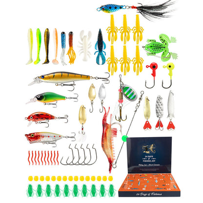 Advent Calendar Fishing ¨C Christmas Countdown with 24 Days of Fishing Lures