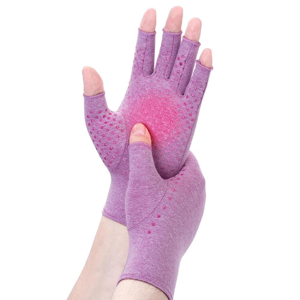 Women Arthritis Compression Gloves Anti-Slip for Hand Pain and Osteoarthritis -Puple