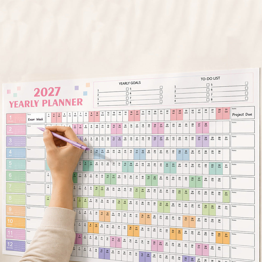 2027 Full Year Wall Calendar - Style2