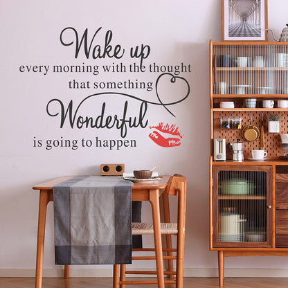 2Pcs Inspirational Quote Wall Paper Removable Motivational Wall Art Letters Words Decals
