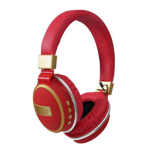 Foldable Wireless Bluetooth 5.0 Earphones Rechargeable Headset Red