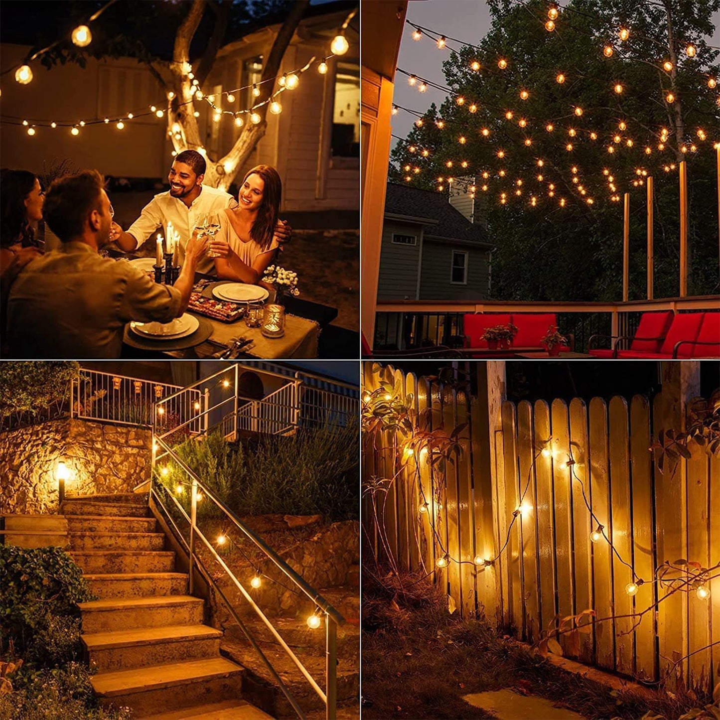 10 Bulbs Solar String Lights Outdoor Waterproof Hanging Lights