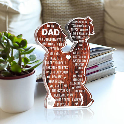 Father Day Acrylic Standing Sign Desk Decoration Plaque