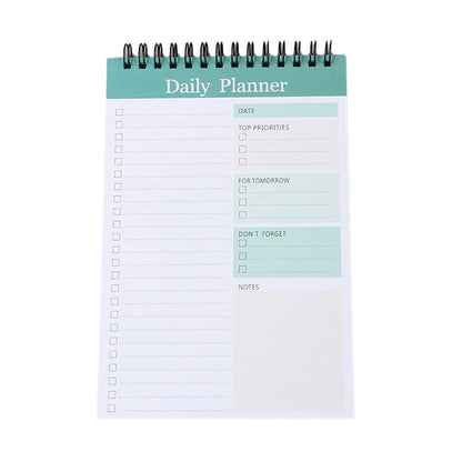 35 Sheets To Do List Notepad Undated Daily Planner Notebook Memo Note Green