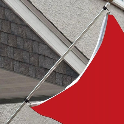 2 Pcs Metal Flag Pole Rings Aluminum Alloy Swivels Flagpole Rings Black