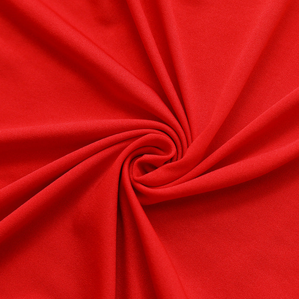 Elastic Chair Sashes Bows with Buckle Spandex Chair Bands - Red