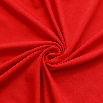 Elastic Chair Sashes Bows with Buckle Spandex Chair Bands - Red