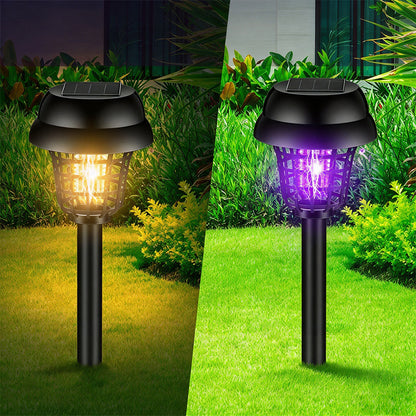 4 Pack Solar Bug Zapper Purple Light Outdoor Bug Zapper