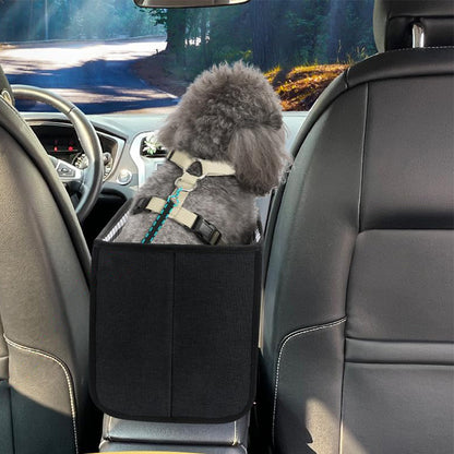 Oxford Fabric Center Console Pet Vehicle Seat Carrier - Black