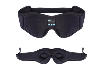 Bluetooth Sleep Headphones Wireless 3D Sleep Mask Bluetooth 5.0 Music Eye Mask with Ultra-Thin Stereo Speaker-Black