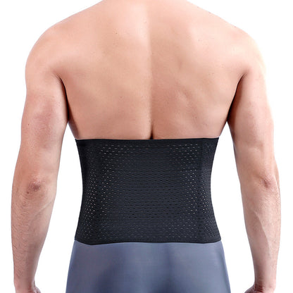 Waist Trainer For Men Waist Trimmer Tummy Shapewear Slimming Girdle Back Support-Black