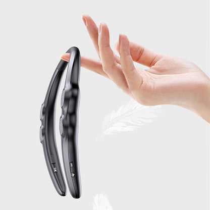Neckband Bluetooth Speaker Wireless Wearable Speaker with 3D Stereo Sound and Mic-Black