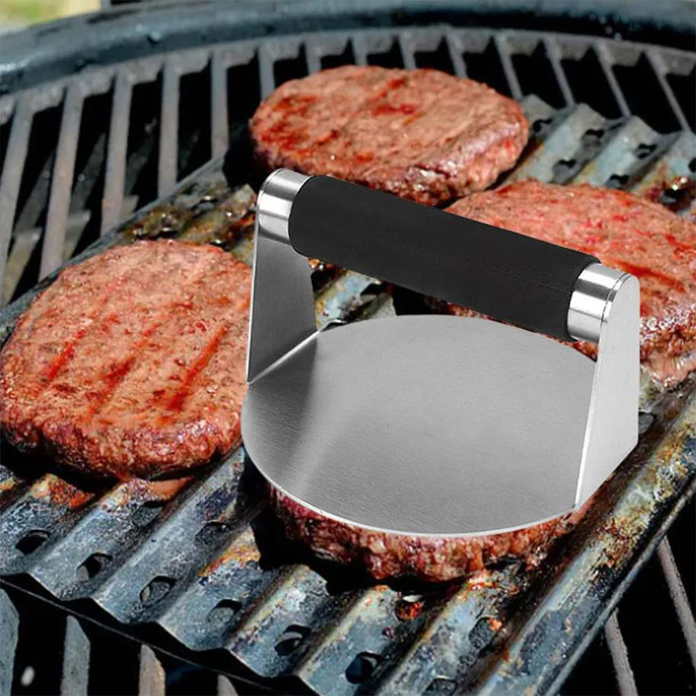 Stainless Steel Burger Press Non-Stick Hamburger Smasher