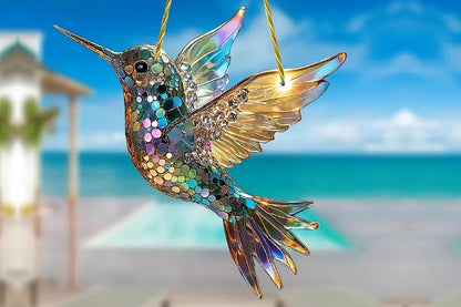 3Pcs Colorful Spirit Birds Sherum Spirit Birds Hanging Ornament Sun Catcher Stained Birds