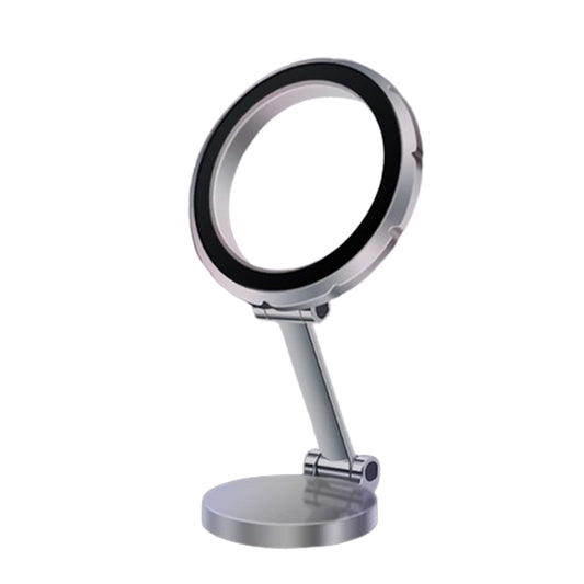 Magnetic Car Phone Holder Rotating Magnet Mount Mobile Cell Phone Stand Dash Fit Silver