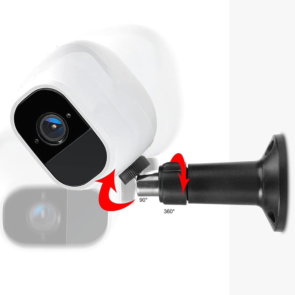 2Pcs Wall Mount for Arlo Pro Pro2 Pro3 Pro4 Ultra Essential Spotlight Camera Adjustable Bracket-Black
